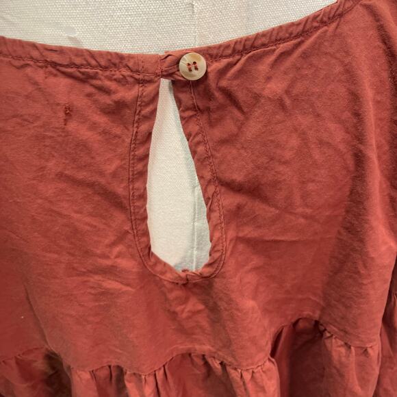 Gracemade Miriam Organic Cotton Dress Womens Small/Medium Relaxed Red‎ Clay - Picture 7 of 15